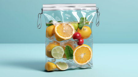 Generative AI : IV Vitamin Drip Infuse Fruit Therapy Bagの素材