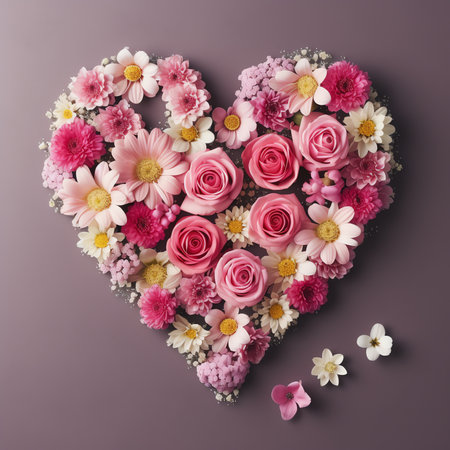 Generative AI : Mother day pastel colored pink flatlay with gifts heart decorated coffee cup flowers note inscription Happy Mothers Day Moms international holiday greeting card bacの素材