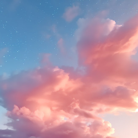 Generative AI : Sunset sky for background or sunrise sky and cloud at morningの素材
