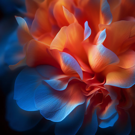 Generative AI : flower and beautiful petalsの素材