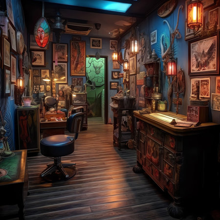 Generative AI : tattoo studioの素材