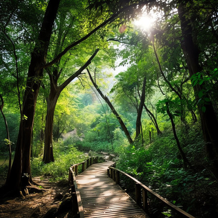 Generative AI : zoo khao yai national park camping hiking mountain climbingの素材