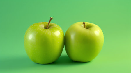 Generative AI : Apple Green backgroundの素材