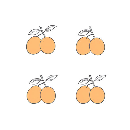 Generative AI : Apricot Fruits isolated on white Collectionの素材