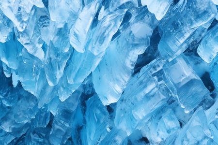 Generative AI : Blue ice backgroundの素材