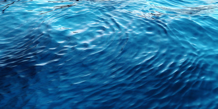 Generative AI : Blue water backgroundの素材