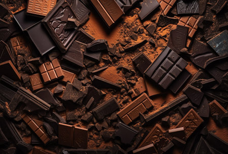 Generative AI : Chocolate pieces Collectionの素材