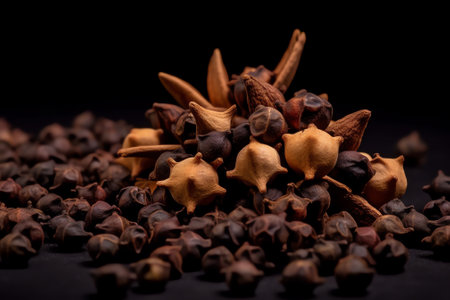 Generative AI : Clove Dry cloves isolated on white Carnation Spice Collectionの素材
