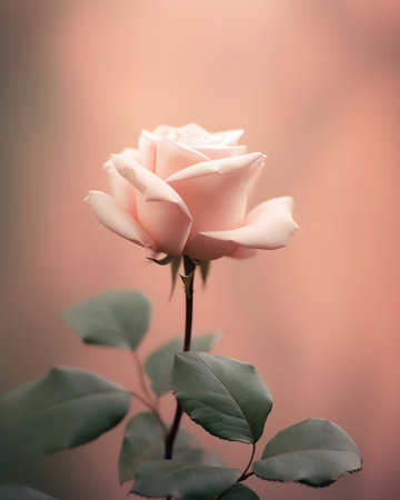 Generative AI : Sweet color of rose in pastel tone for soft backgroundの素材