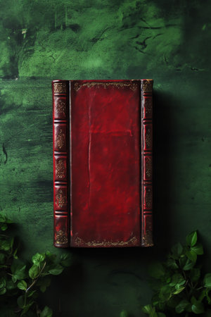 Generative AI : Motivation quote with the old open book with red bookmark background AS YOU KNOW MORE YOU GROW MOREの素材