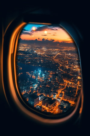 Generative AI : Bangkok Thailand 11 December 2022 Aerial view of Bangkok downtown in Thailandの素材