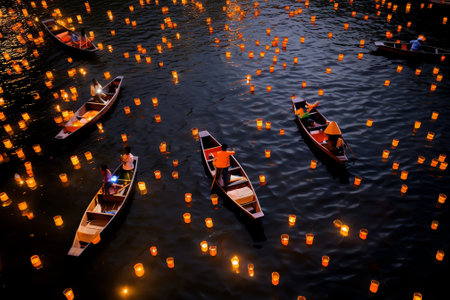 Generative AI : Aerial view of incense workers sits surrounded by thousands of incense sticks where the sticks have been traditionally made for hundreds of years in Quang Phu Cau Hの素材
