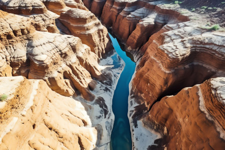 Generative AI : Aerial view of BioBio River San Pedro de la Paz Chileの素材