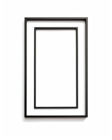 Generative AI : Black frame on white background Grunge styleの素材