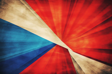 Generative AI : Grunge styled flag of Philippines Brush stroke backgroundの素材