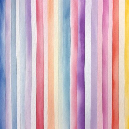 Generative AI : Abstract rainbow watercolor for backgroundの素材