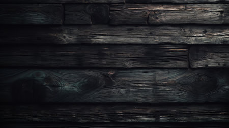 Generative AI : Old dark background Grunge wooden textureの素材