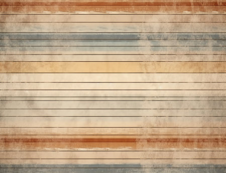 Generative AI : Grunge wood overlay horizontal texture Vector illustration background in brown and beige horizontal format Natural rustic distressed backdropの素材