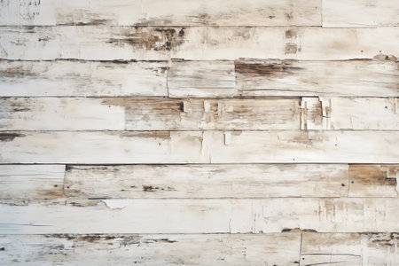 Generative AI : wooden board white old style abstract background objects for furniturewooden panels is then usedhorizontalの素材