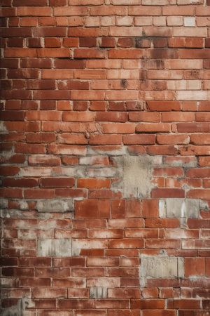 Generative AI : photo of Old grunge brick wall backgroundの素材