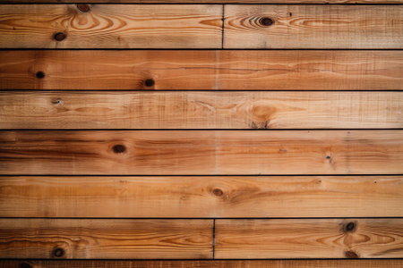 Generative AI : Vintage brown wood background texture with knots and nail holes Old painted wood wall Brown abstract background Vintage wooden dark horizontal boards Front view witの素材