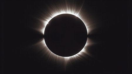 Generative AI : Annular solar eclipse phases isolated on black background Elements of this image were furnished by NASAの素材