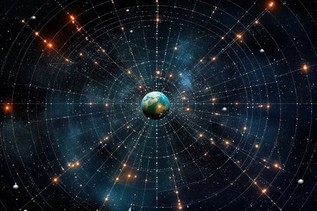 Generative AI : Constellation Cassiopeia and our galaxy the Milky Wayの素材