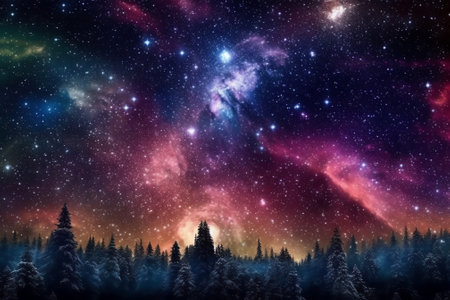 Generative AI : Beauty of the Milky way galaxyの素材
