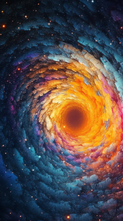 Generative AI : Detail from the Milky Wayの素材