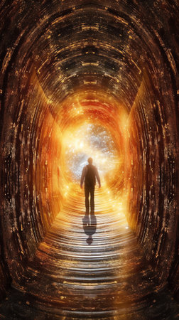 Generative AI : Man at the gates of the universeの素材