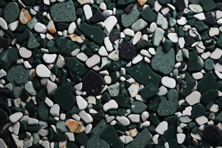 Generative AI : Natural granite black with sparkles called Emerald Pearlの素材