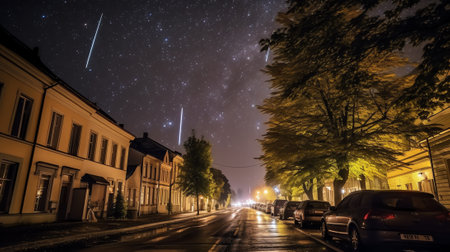 Generative AI : Milkyway in deep Madrid Spainの素材