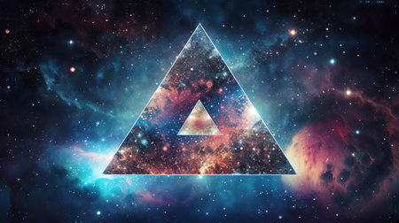 Generative AI : Summer big triangle Milky wayの素材