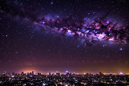 Generative AI : Milkyway in deep Madrid Spainの素材