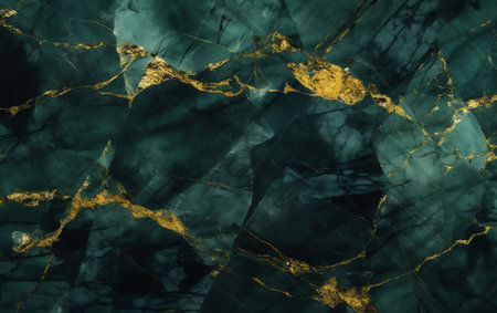 Generative AI : Green galaxy black Marble texture background Luxury black Panoramic Marbling texture design for Banner invitation wallpaper headers website print ads packaging desiの素材