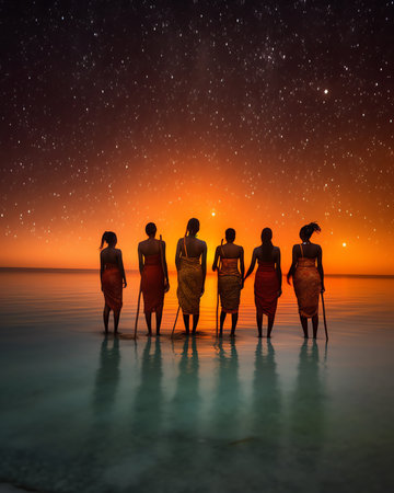 Generative AI : Incredibly clear view of the Milky Way Galaxy long exposure tken from light pollutioon free Madagascar Andavodoaka on the Weat coastの素材