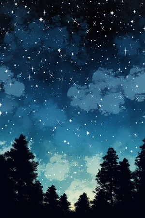Generative AI : Night Skyの素材