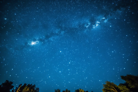 Generative AI : Nightsky Showing the Lights of the Milkyway0002の素材