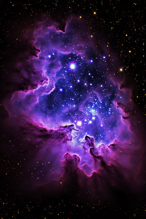 Generative AI : Stellar nursery within the Large Magellanic Cloud Hubble Space Telescope snaps satellite galaxy bursting with star formation Milky Ways satellite galaxies Elementsの素材