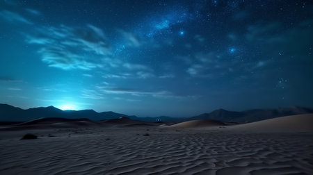 Generative AI : Night sky at Atacama Desert South Americaの素材