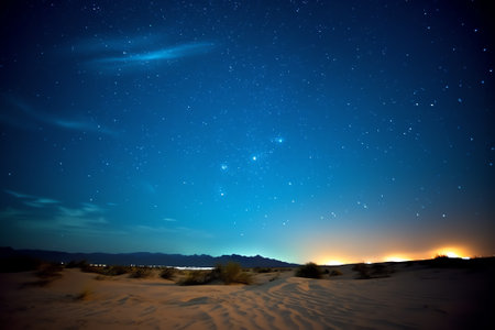 Generative AI : Night sky at Atacama Desert South Americaの素材