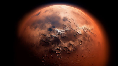 Generative AI : Phobos and Deimos the moons of Mars Elements of this picture furnished by NASAの素材