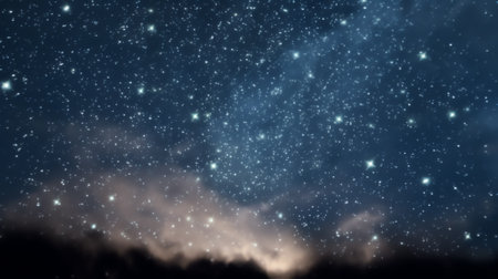 Generative AI : Photograph of a sky full of starsの素材