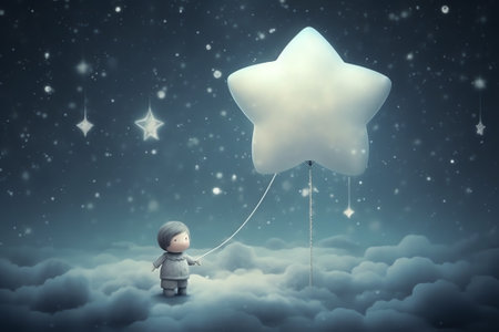 Generative AI : The milky and starの素材
