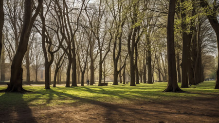 Generative AI : Hampstead Heath Park This grassy public space sits astride a sandy ridge one of the highest points in London running from Hampstead to Highgate which rests on a banの素材