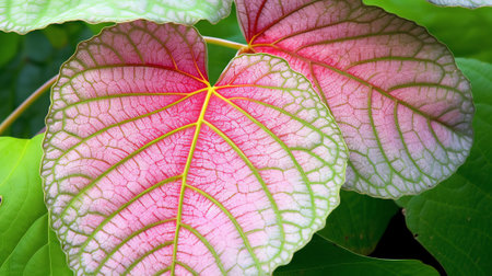 Generative AI : Caladium keladi Galaxi Batik colors and the unique and interestingの素材