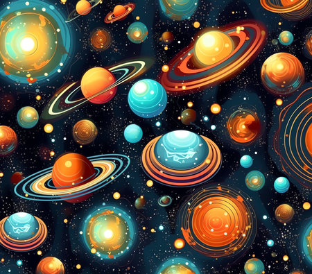 Generative AI : abstract space backgroundの素材