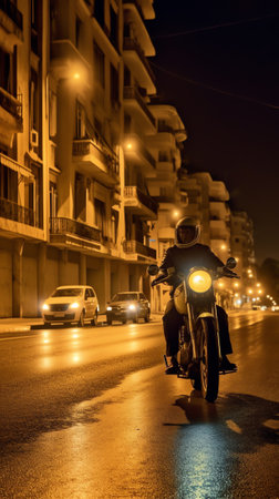 Generative AI : The Marine Drive at Mumbai at night Indiaの素材