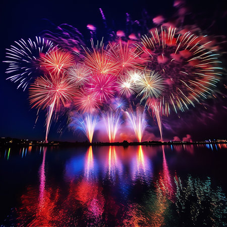 Generative AI : FIREWORKS REFLECTION FIREWORK COMPETIOTION DANANG DIFF 2023の素材