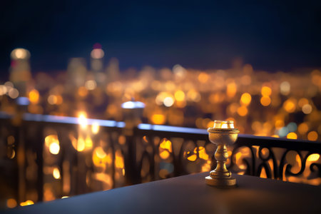 Generative AI : Views of the city and the night bokeh light of Bangkokの素材